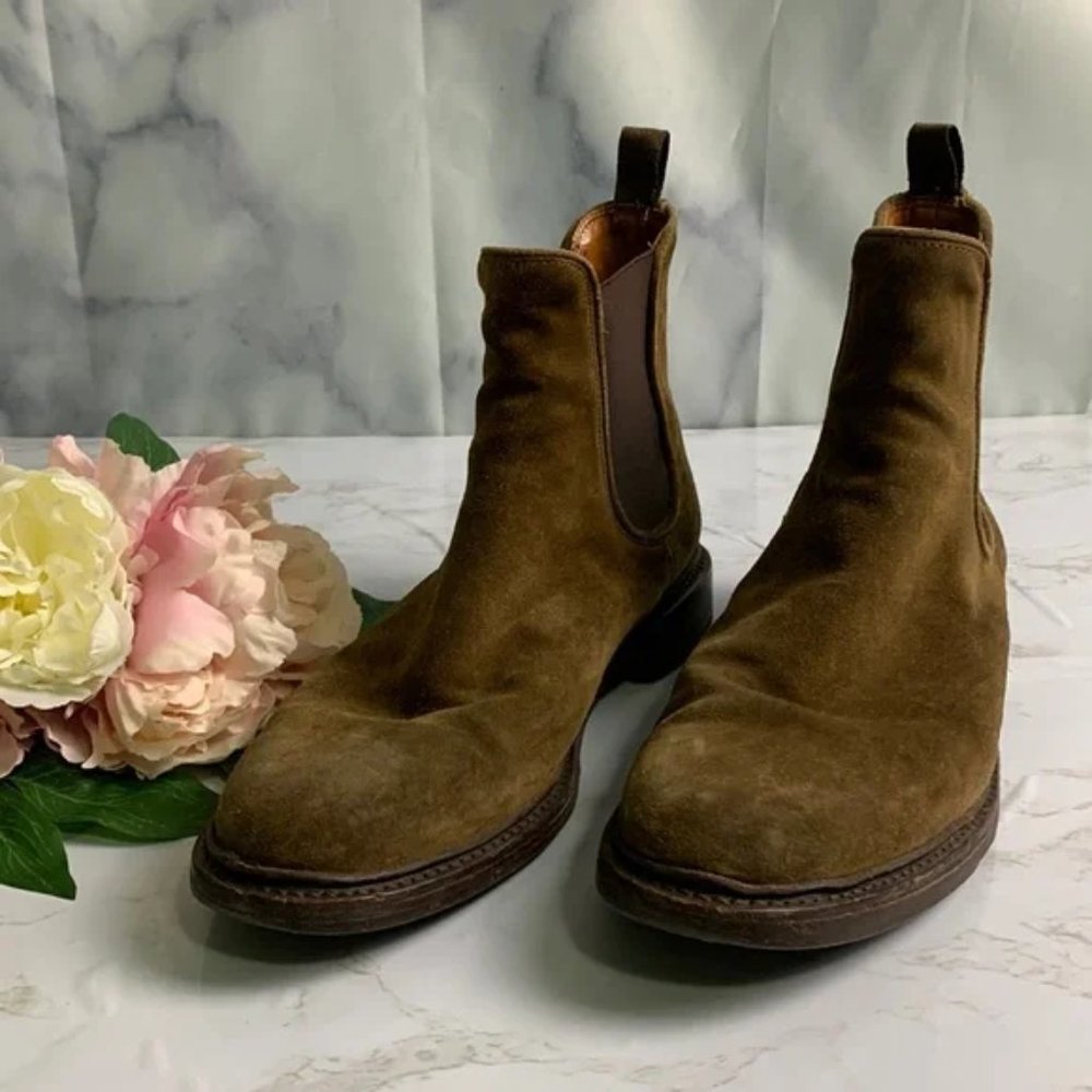 Frye Suede Jones Chelsea Men's Suede Slip-On Casual Dress Boots size 9 1/2